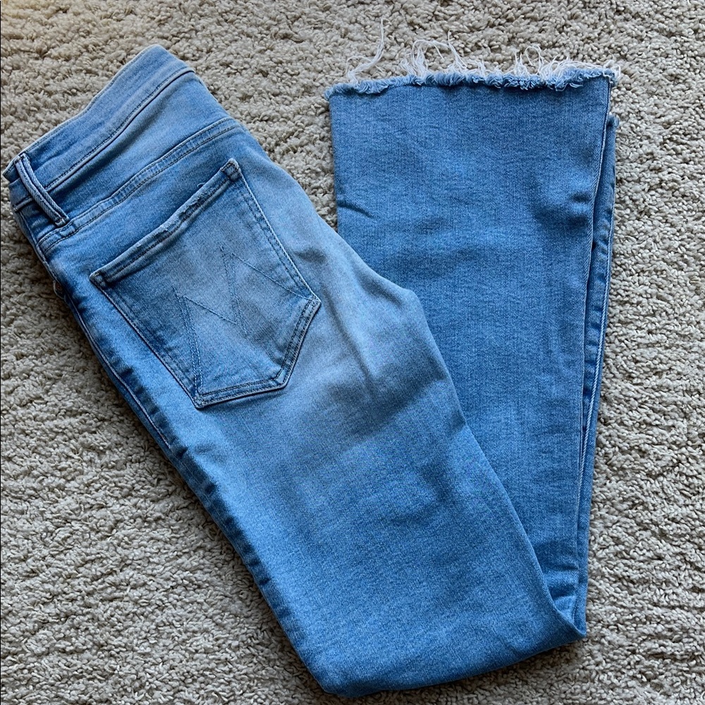 Mother Classic Blue Denim boot cut Jeans stretchy